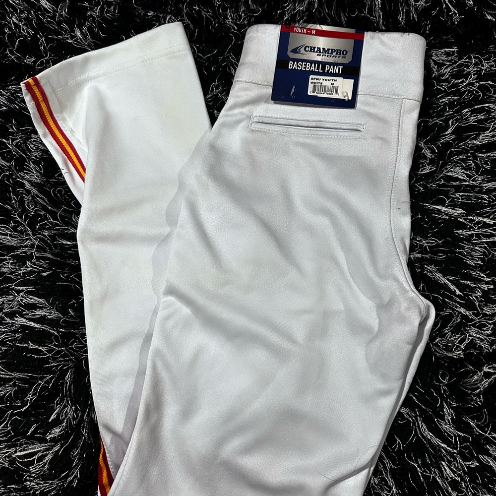 Champro Kids White Baseball Pants